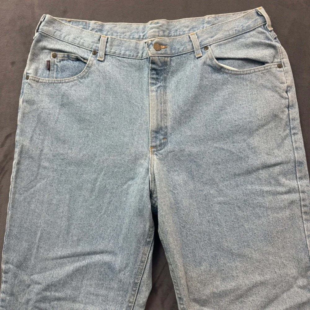 Vintage Denim Riders Jeans Mens Light Wash Straight Leg Blue Cotton Pants